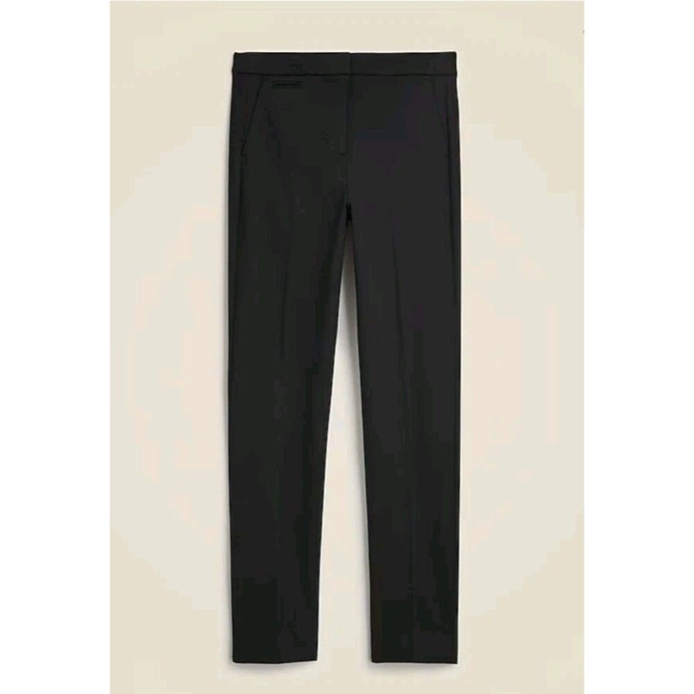 J. CREW Going Out Slim Pant in Stretch Twill Black High Rise CC438 Size 14 NWT
